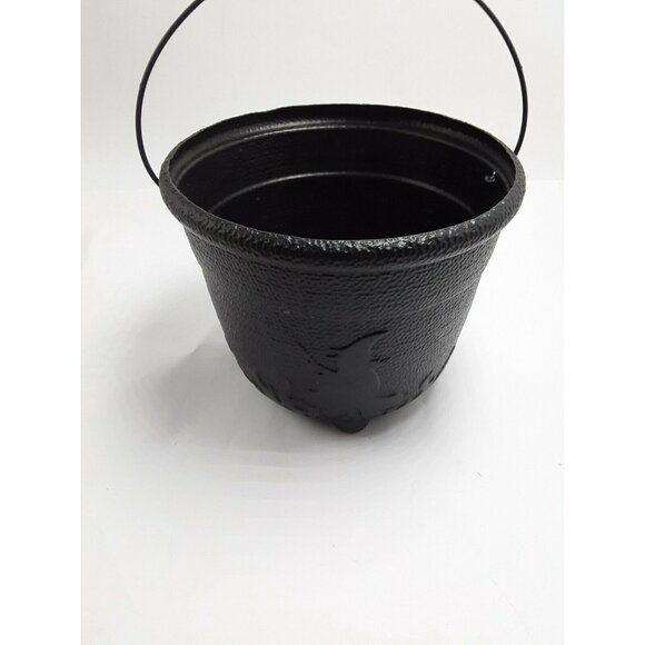Halloween Cauldron Candy Pail Bucket Witch Black USA - Picture 8 of 12